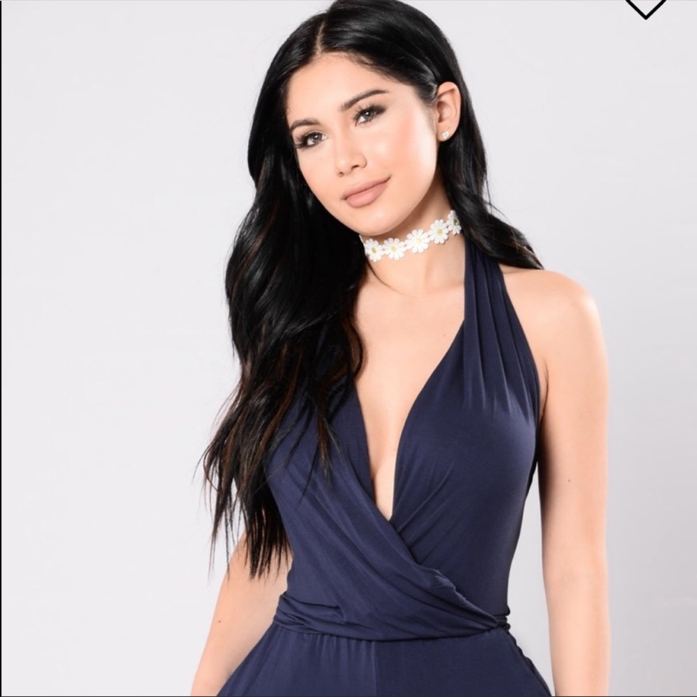 Navy blue jumpsuits from Fashion Nova